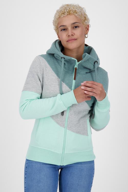 Rückansicht von ALIFE AND KICKIN SteffiAK A Sweatjacke Damen mint melange