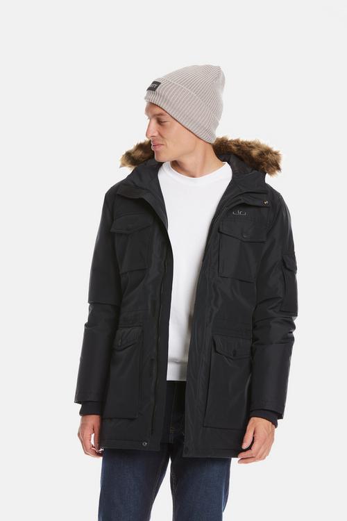 Rückansicht von Jeff Green Mason Parka Herren Deep Black