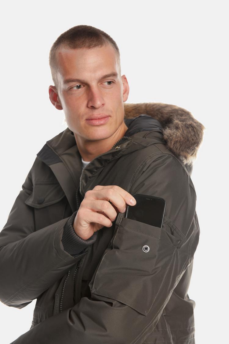 Jeff Green Jeff Green Mason Parka Herren - Steel - 7 | SportScheck