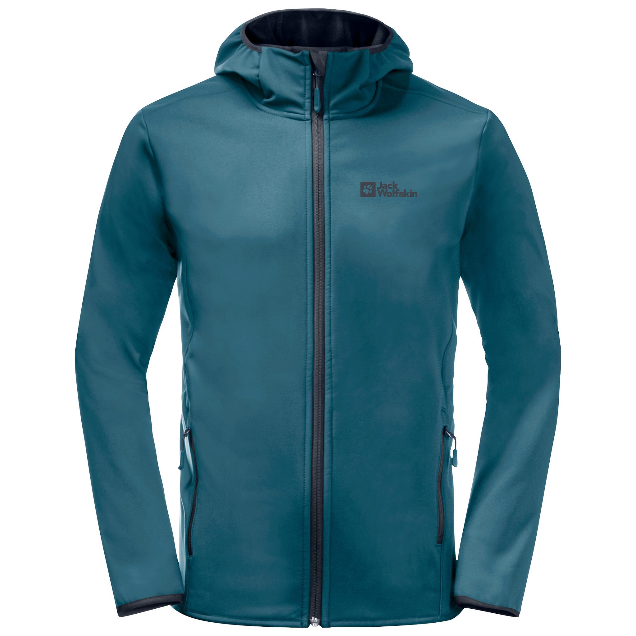 Jack Wolfskin Herren Schwarz Bornberg Softshelljacke - Größe 3XL