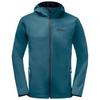 Jack Wolfskin BORNBERG HOODY M Softshelljacke Herren - aurora blue