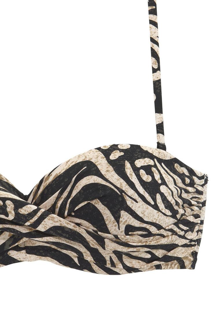 BRUNO BANANI BRUNO BANANI B&uuml;gel-Bandeau-Bikini Bikini Set Damen - braun-bedruckt - 0 | SportScheck