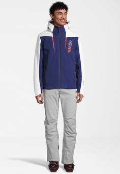 Rückansicht von RH+ Zero II Skijacke Herren blue-white-tango