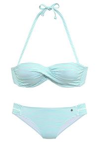 S.OLIVER Bikini Set Damen - mint-wei&szlig;
