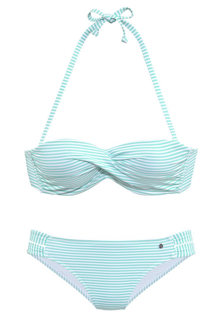 S.OLIVER S.OLIVER Bikini Set Damen - mint-wei&szlig; - 0 | SportScheck