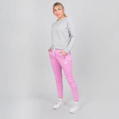 Rückansicht von BIDI BADU Mirella Basic Crew light grey Hoodie Damen grau