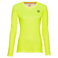 BIDI BADU Mina Tech Roundneck Longsleeve Tennisshirt Kinder neongelb