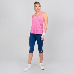 Rückansicht von BIDI BADU Maila Burnout Tech Tank neon yellow Tennisshirt Damen pink