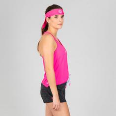 Rückansicht von BIDI BADU Mea Tech Tank pink Tennisshirt Damen pink