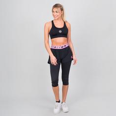 Rückansicht von BIDI BADU Letty Tech Strappy Bra pink Sport-BH Damen schwarz