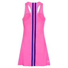 Rückansicht von BIDI BADU Amaka Tech Dress darkblue Tenniskleid Kinder pink