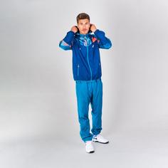 Rückansicht von BIDI BADU Nilas Tech Tracksuit green/dark blue Trainingsanzug Herren petrol/dunkelblau