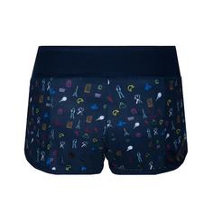 Rückansicht von BIDI BADU Imara Tech 2 in 1 Shorts mixed Tennisshorts Kinder dunkelblau/mehrfarbig