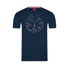 BIDI BADU Baszon Lifestyle Tee dark blue/ mixed Tennisshirt Kinder Blau