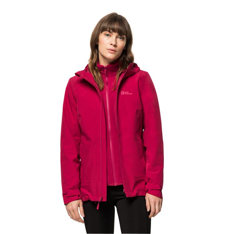 Jack Wolfskin Jack Wolfskin MOONRISE 3IN1 JKT W Doppeljacke Damen - lemon ice - 10 | SportScheck