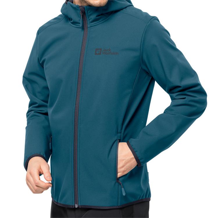 Jack Wolfskin Jack Wolfskin BORNBERG HOODY M Softshelljacke Herren - night blue - 6 | SportScheck