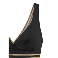 Rückansicht von Lascana Badeanzug Badeanzug Damen schwarz-goldfarben