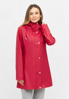 Rückansicht von Ilse Jacobsen RAIN87 Regenmantel Damen deep red