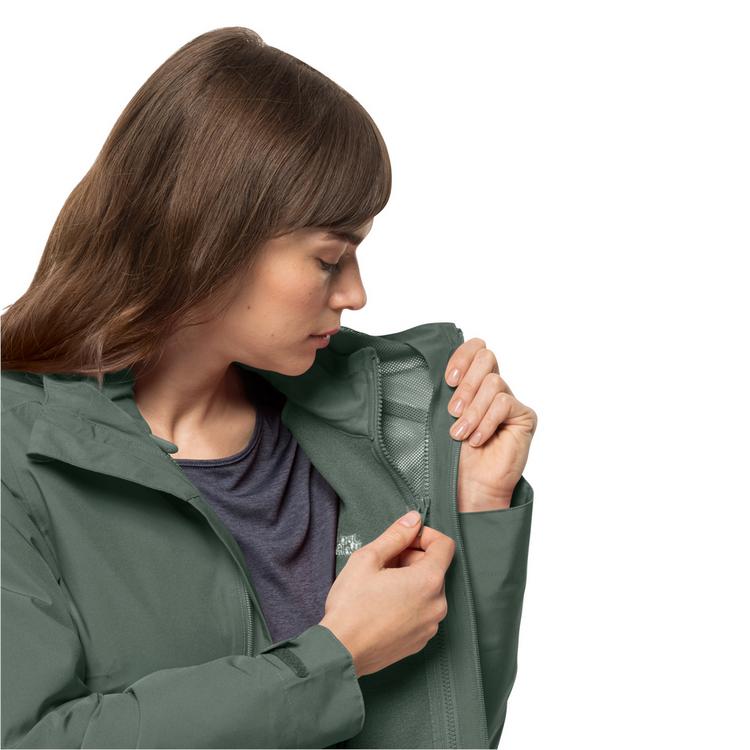 Jack Wolfskin Jack Wolfskin MOONRISE 3IN1 JKT W Doppeljacke Damen - lemon ice - 15 | SportScheck