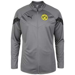 PUMA Borussia Dortmund Sweatjacke Herren grau / gelb