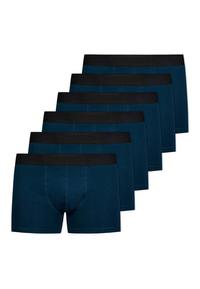 Snocks Boxershorts ohne Logo aus Bio-Baumwolle Unterhose Herren - blau