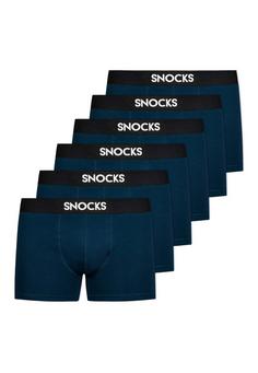 Snocks Boxershorts aus Bio-Baumwolle Boxershorts Herren blau