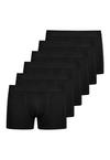 Snocks Boxershorts ohne Logo aus Bio-Baumwolle Unterhose Herren - Schwarz