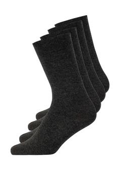Snocks Business Socken aus Bio-Baumwolle Sportsocken Herren Dunkelgrau
