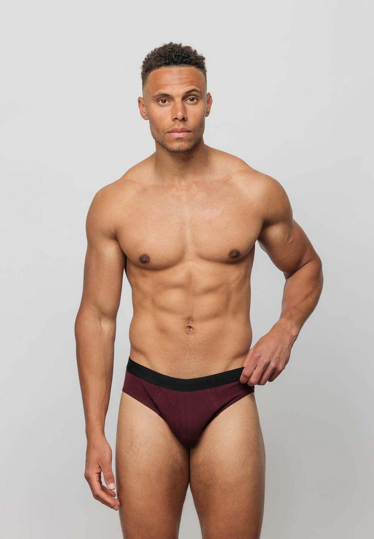 Snocks Snocks Herrenslips aus Bio-Baumwolle Unterhose Herren - Mix (Rot/Olive/Blau) - 1 | SportScheck