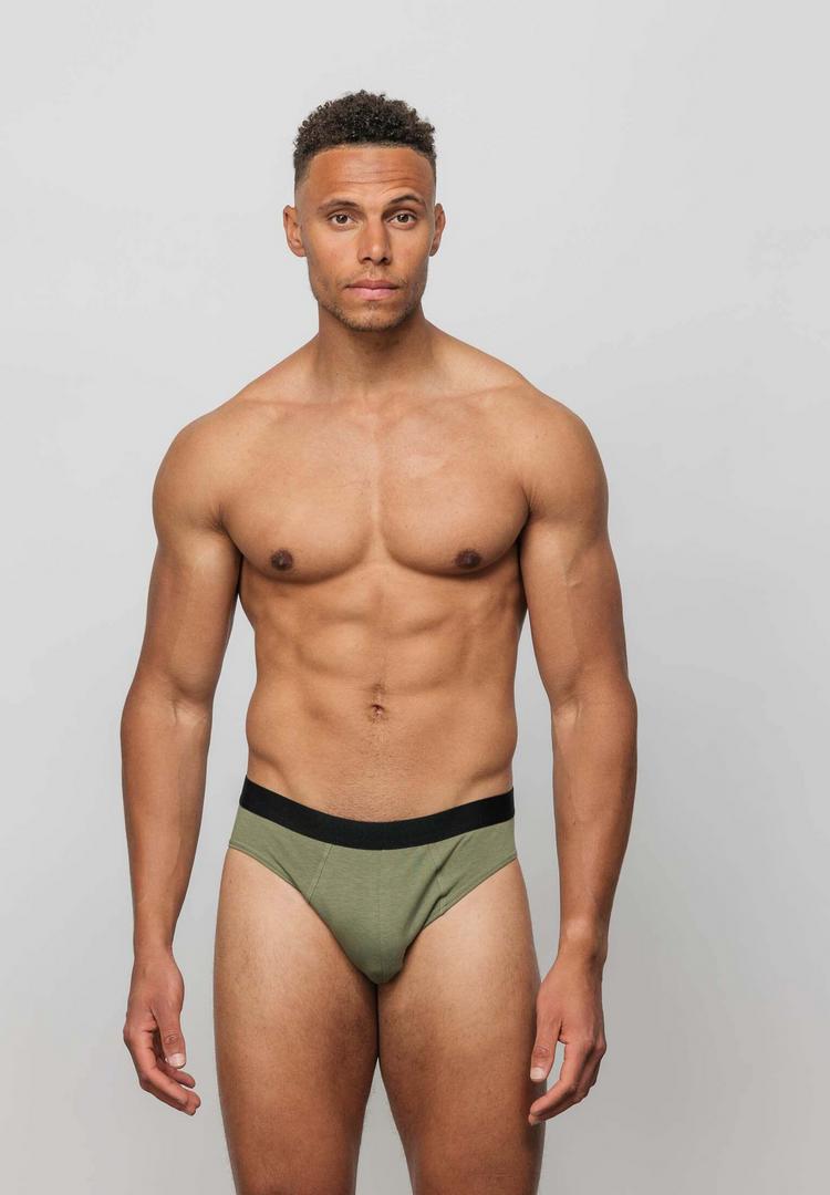 Snocks Snocks Herrenslips aus Bio-Baumwolle Unterhose Herren - Mix (Rot/Olive/Blau) - 2 | SportScheck