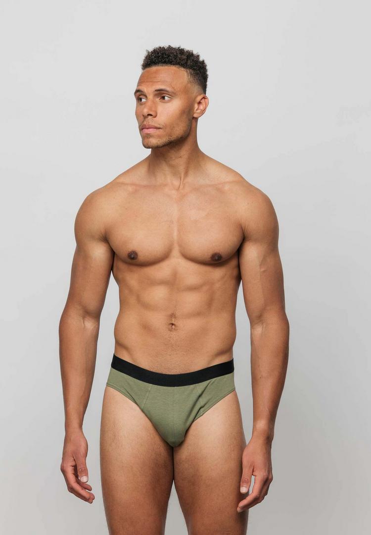 Snocks Snocks Herrenslips aus Bio-Baumwolle Unterhose Herren - Mix (Rot/Olive/Blau) - 3 | SportScheck