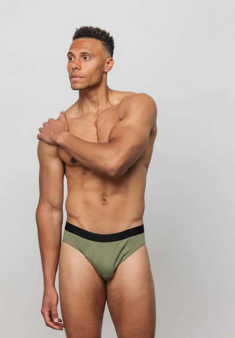 Snocks Snocks Herrenslips aus Bio-Baumwolle Unterhose Herren - Mix (Rot/Olive/Blau) - 4 | SportScheck