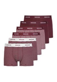 Snocks Boxershorts aus Bio-Baumwolle Unterhose Herren - Rote Streifen