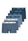 Snocks Boxershorts aus Bio-Baumwolle Unterhose Herren - Blaue Streifen