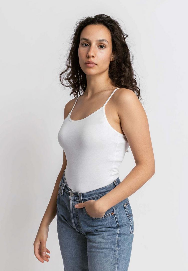 Snocks Snocks Spaghetti Top aus Bio-Baumwolle Tanktop Damen - Schwarz-Wei&szlig; - 4 | SportScheck