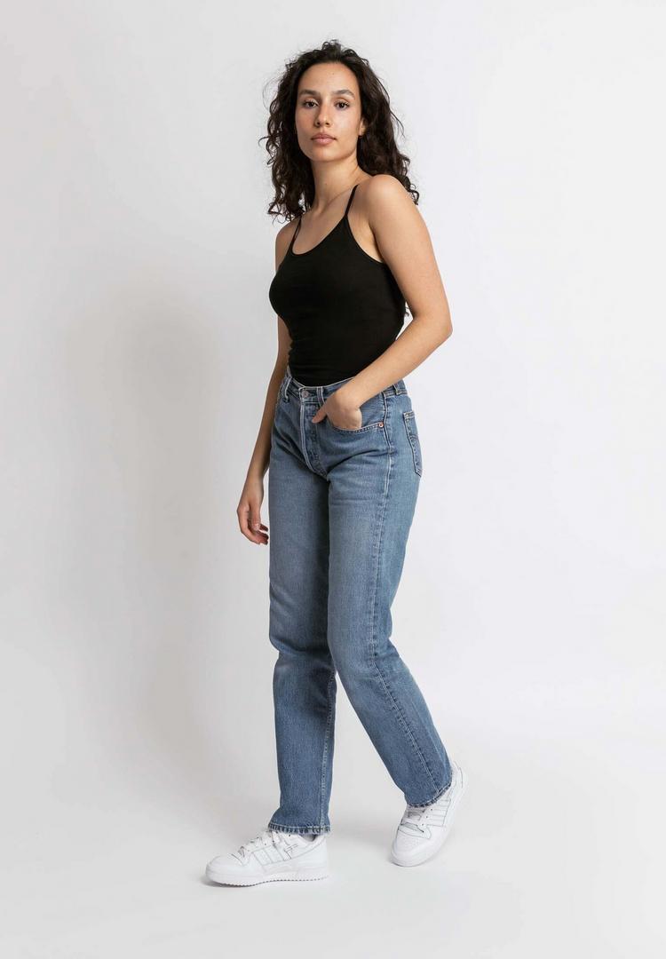 Snocks Snocks Spaghetti Top aus Bio-Baumwolle Tanktop Damen - Schwarz-Wei&szlig; - 1 | SportScheck