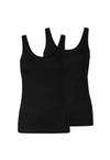Snocks Tank Top aus Bio-Baumwolle Tanktop Damen - Schwarz