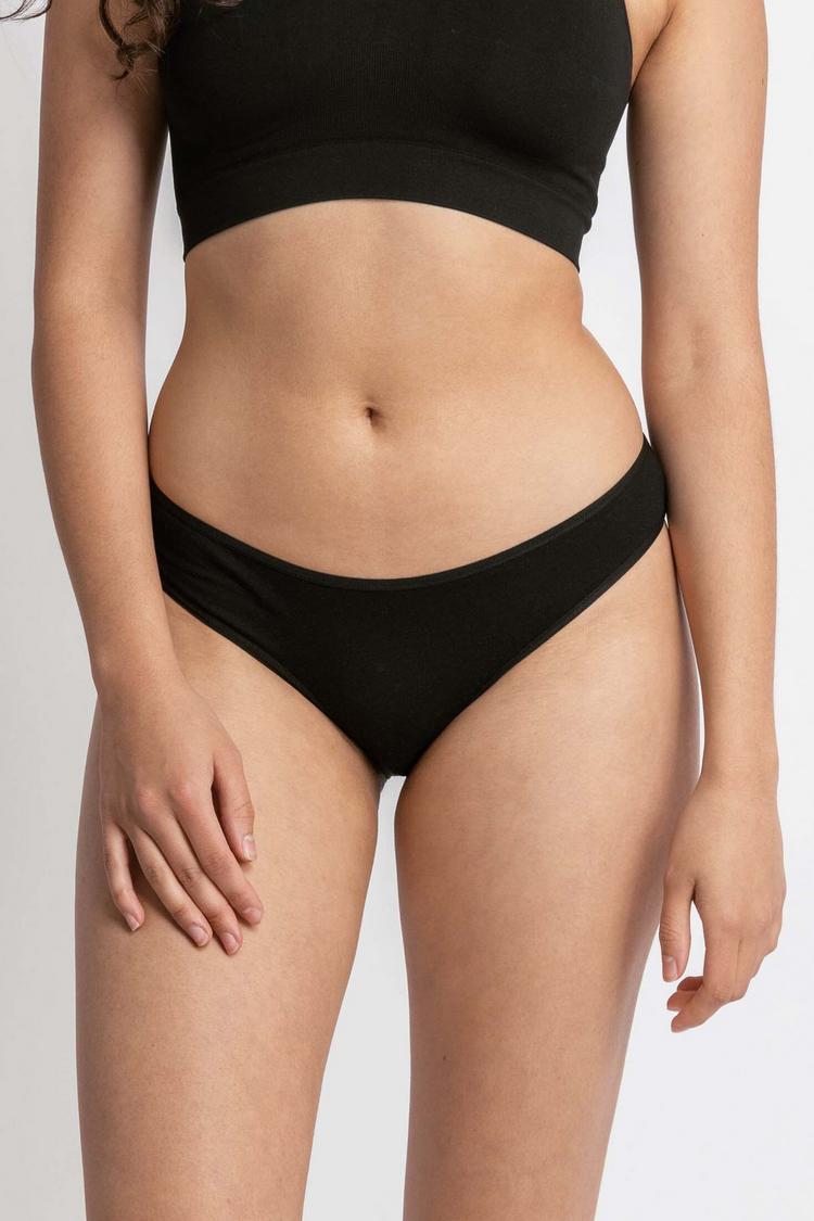 Snocks Snocks Damenslips aus Bio-Baumwolle Unterhose Damen - Schwarz - 0 | SportScheck