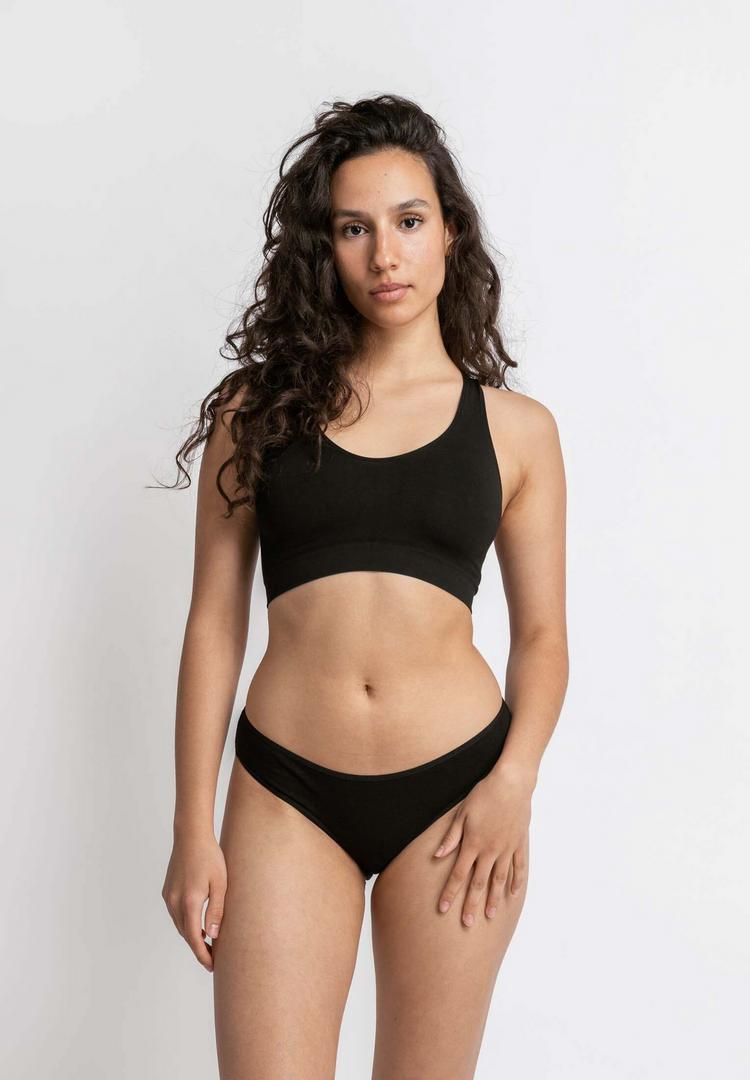 Snocks Snocks Damenslips aus Bio-Baumwolle Unterhose Damen - Schwarz - 1 | SportScheck