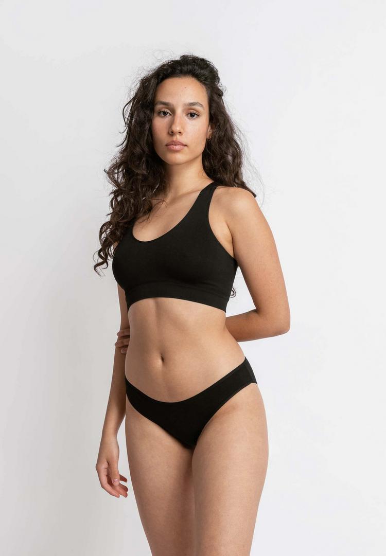 Snocks Snocks Damenslips aus Bio-Baumwolle Unterhose Damen - Schwarz - 2 | SportScheck