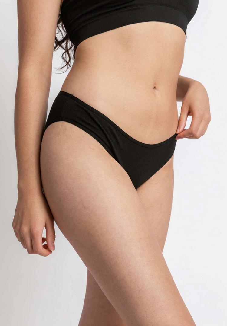 Snocks Snocks Damenslips aus Bio-Baumwolle Unterhose Damen - Schwarz - 4 | SportScheck