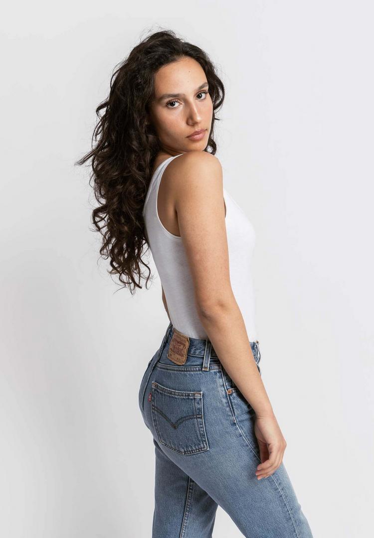 Snocks Snocks Tank Top aus Bio-Baumwolle Tanktop Damen - Wei&szlig; - 4 | SportScheck