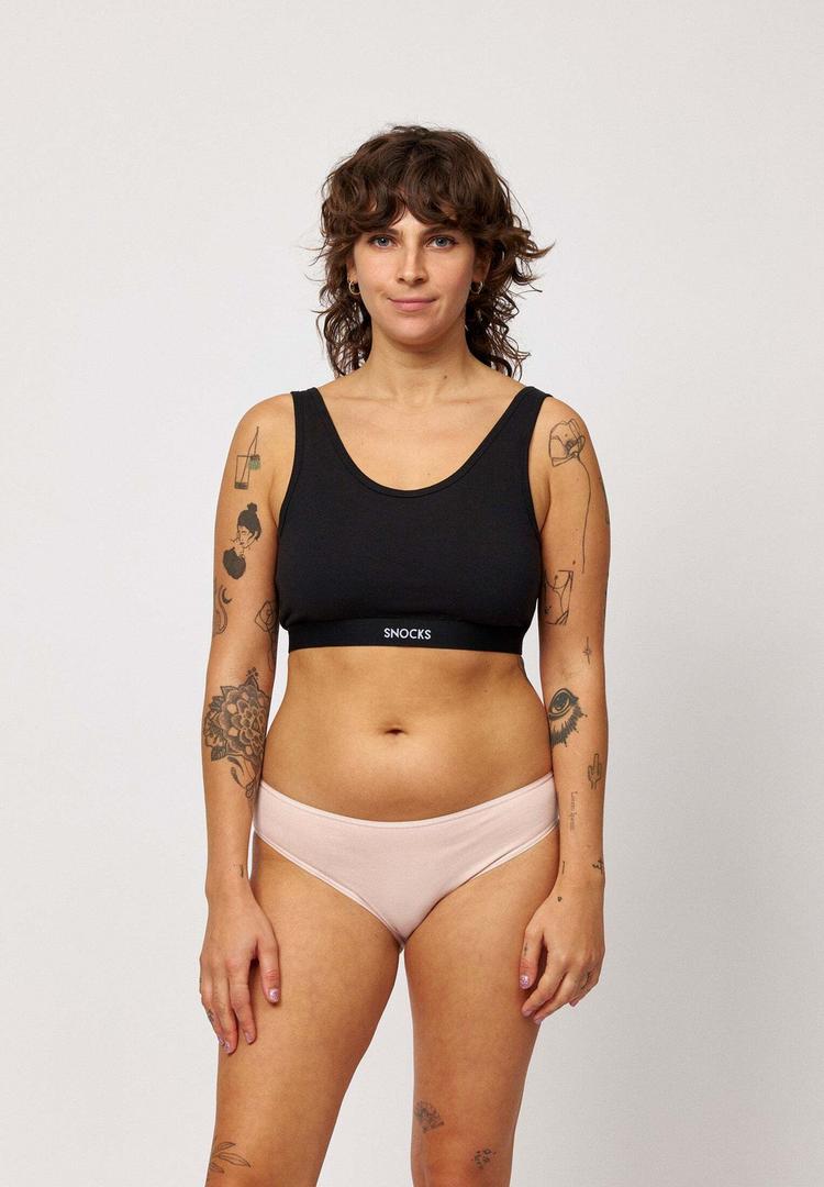 Snocks Snocks Damenslips aus Bio-Baumwolle Unterhose Damen - Mix (Apricot/Mauve/Schwarz) - 0 | SportScheck