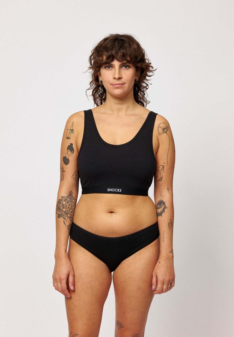 Snocks Snocks Damenslips aus Bio-Baumwolle Unterhose Damen - Mix (Apricot/Mauve/Schwarz) - 2 | SportScheck