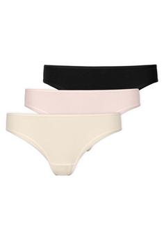 Snocks Brazilian Slips aus Bio-Baumwolle Slip Damen Mix (Hellbeige/Rose/Schwarz)