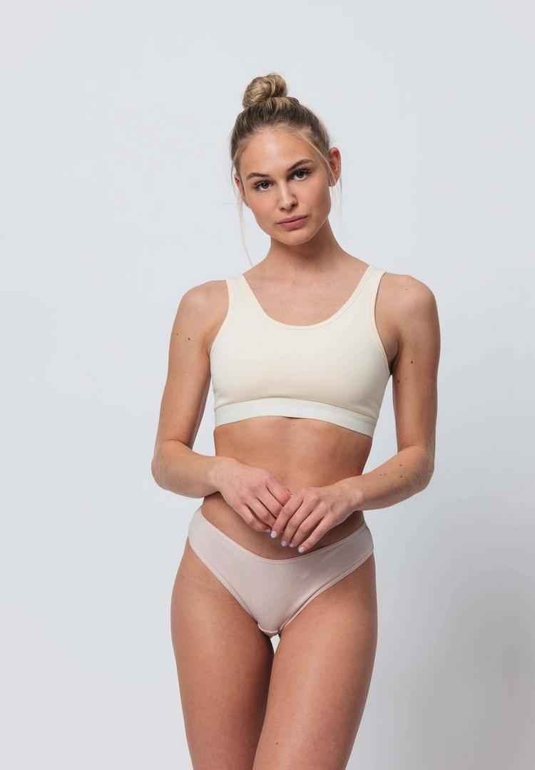 Snocks Snocks Brazilian Slips aus Bio-Baumwolle Unterhose Damen - Mix (Hellbeige/Rose/Schwarz) - 1 | SportScheck