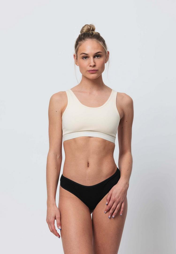 Snocks Snocks Brazilian Slips aus Bio-Baumwolle Unterhose Damen - Mix (Hellbeige/Rose/Schwarz) - 2 | SportScheck