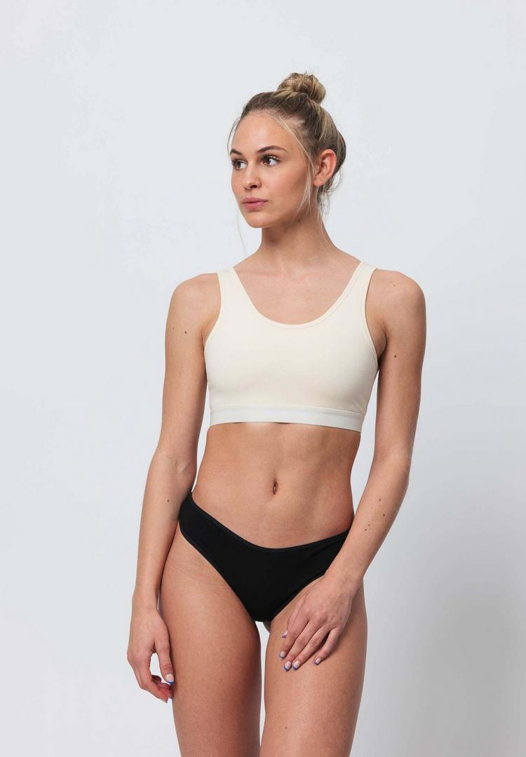 Snocks Snocks Brazilian Slips aus Bio-Baumwolle Unterhose Damen - Mix (Hellbeige/Rose/Schwarz) - 3 | SportScheck