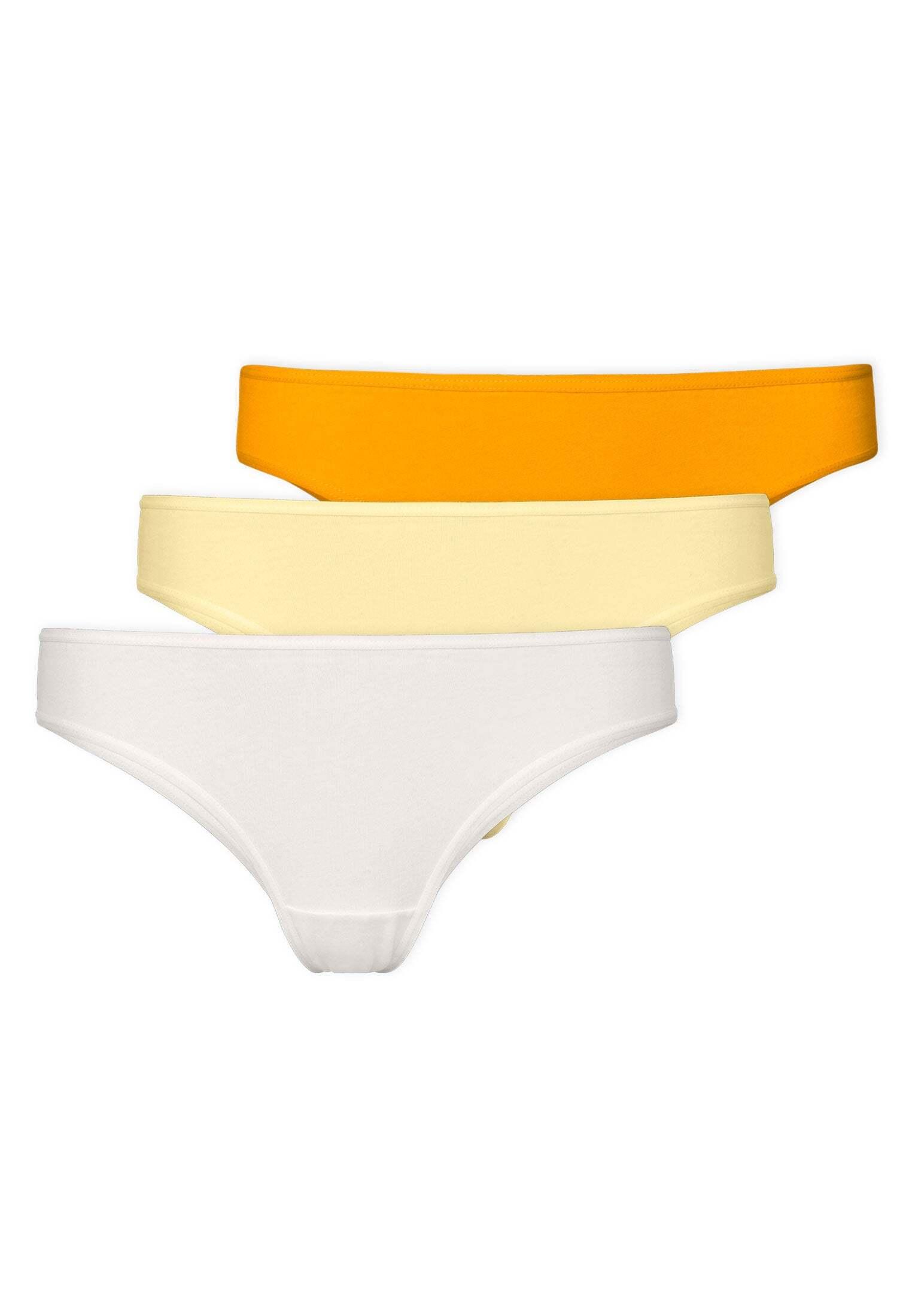 Snocks Brazilian Slips aus BioBaumwolle Unterhose Damen Mix (Orange