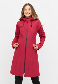 Rückansicht von Ilse Jacobsen RAIN37L Regenmantel Damen rhubarb